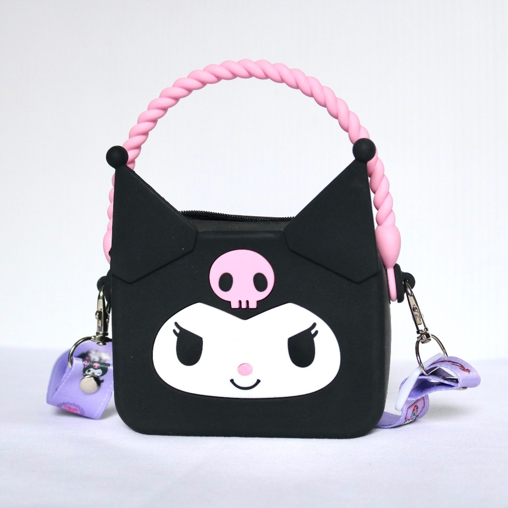 Hello Kitty & Friends Mini Shoulder Bag Purse Q Uncle x Sanrio Kuromi Silicone